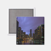 Lightning Over Chicago Magneet (Voorkant / Achterkant)