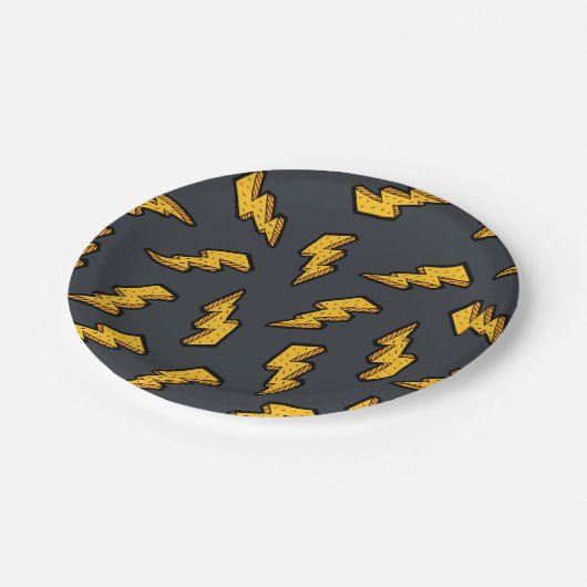 Lightning Pattern Papieren Bordje (Gekanteld)