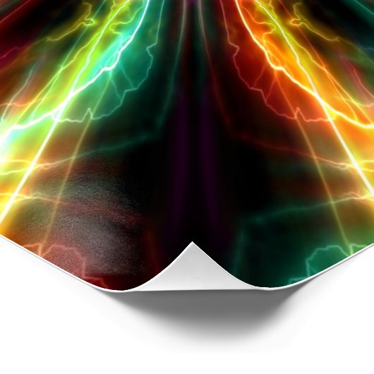 Lightning Rainbow Perfect Poster (Hoek)