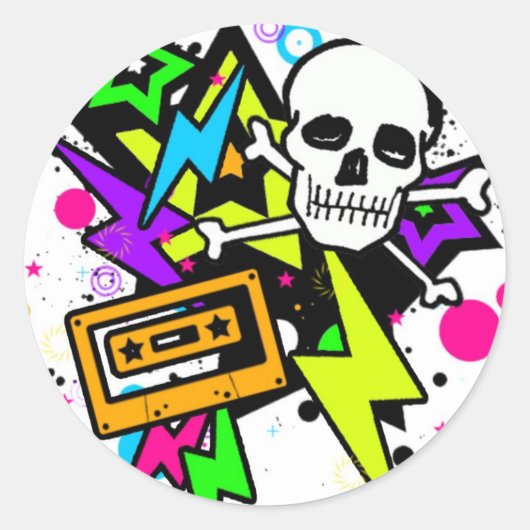 Lightning splatter stickers (Voorkant)