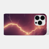 Lightning Storm iPhone 14 Pro Max Case – Thunder S Hoesje (Achterkant horizontaal)