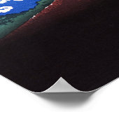 Lightning Storm Mt Fuji Hokusai Poster (Hoek)