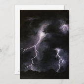Lightning Storm Painting Wenskaart (Voorkant / Achterkant)