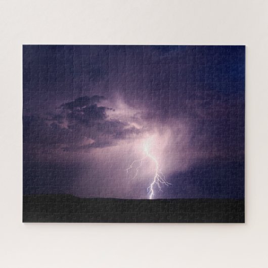 Lightning Strike Photo Legpuzzel (Horizontaal)