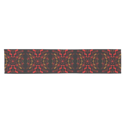 Lightning Suns Abstract Short Table Runner Korte Tafelloper (Horizontaal)