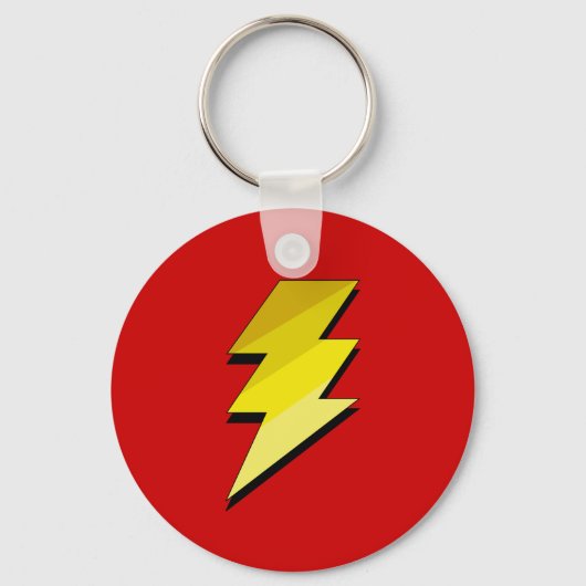 Lightning Thunder Bolt Sleutelhanger (Voorkant)
