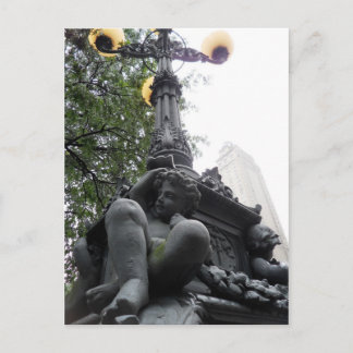 LightPost op Central Park New York City Briefkaart
