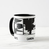 Lights.Camera.Action. Tasse de Movie Maker (Devant gauche)