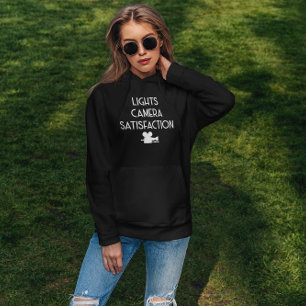 Lights Camera Satisfaction - Klassieke filmproduct Hoodie