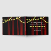 Lights de cinéma Livre d'invité Bat mitzvah jaune (Complet)