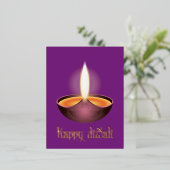 Lights festival folie feestdagen briefkaart (Staand Voorkant)