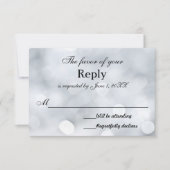 Lights RSVP Mariage Response Cartes (Devant)