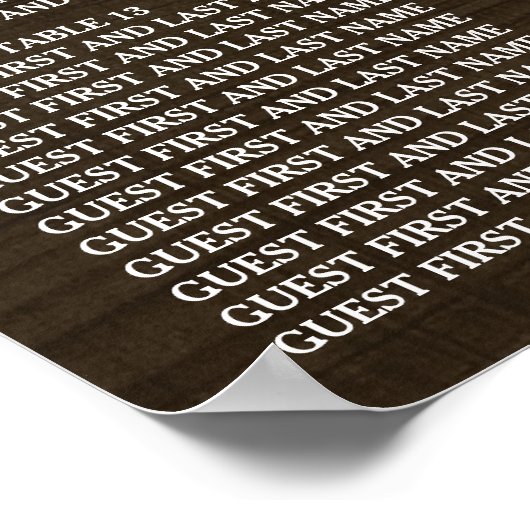 Lights + Rustic Mason Jar Mariage Tableau de siège (Coin)