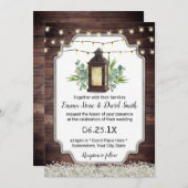  Lights Rustic Wedding Kaart (Voorkant / Achterkant)