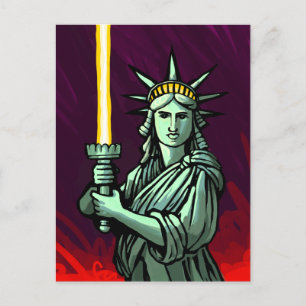 Lightsaber Liberty Briefkaart