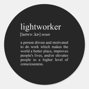Lightworker Definitie Spirituele Healer Ronde Sticker