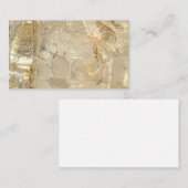 Lightworker Gold Marble Cartes de visite spirituel (Devant / Derrière)