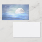 Lightworker Lune Eau Cartes de visite spirituels (Devant / Derrière)
