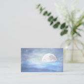 Lightworker Lune Eau Cartes de visite spirituels (Debout devant)