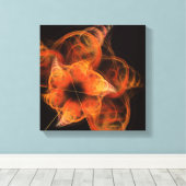 Lightworks Abstract Art Black en White Canvas Afdruk (Insitu (Houten vloer))