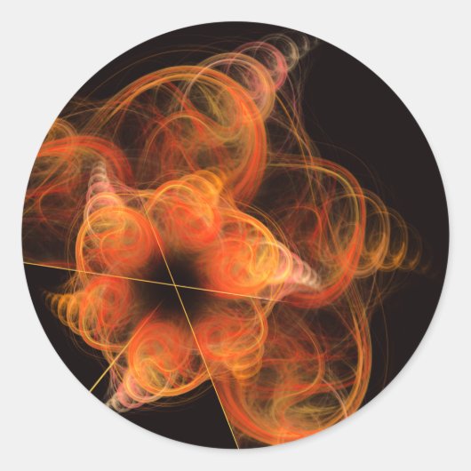 Lightworks Abstract Art Round Sticker (Voorkant)