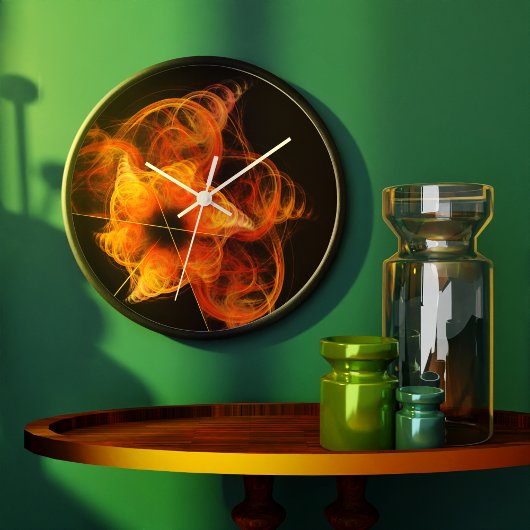 Lightworks Abstracte Art Round Grote Klok