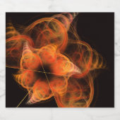Lightworks Abstracte kunst Bier Etiket (Enkel label)