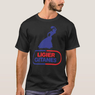 Ligier Gitanes F1 team logo 1975-1980 &x27;zigeune T-shirt