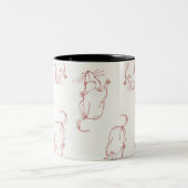 Ligne abstraite tasse de rat de travail (Centre)