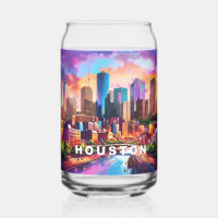 Ligne aérienne colorée de Houston
