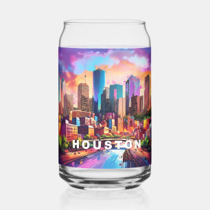 Ligne aérienne colorée de Houston