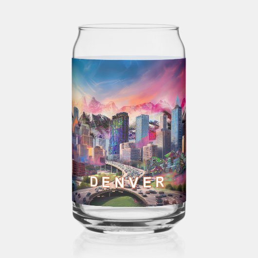 Ligne aérienne colorée Denver (Recto)