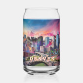 Ligne aérienne colorée Denver (Verso)