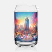 Ligne aérienne colorée d'Indianapolis (Verso)