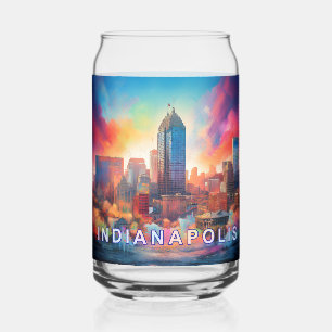 Ligne aérienne colorée d'Indianapolis