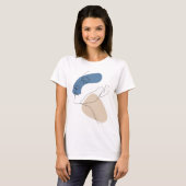 Ligne art Dessin Femme visage portrait Tshirt (Devant entier)
