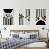 Ligne Art Parabolas Solid Semi-Cercle OEuvre mural (Chambre à coucher)