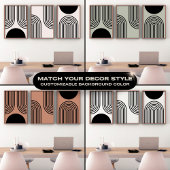 Ligne Art Parabolas Solid Semi-Cercle OEuvre mural