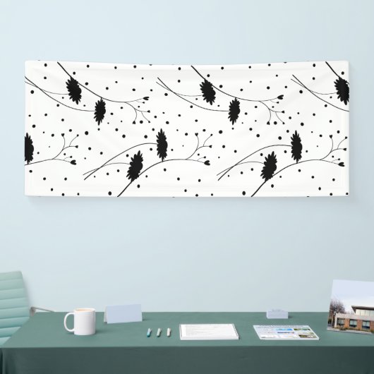 Ligne, bannière gris foncé (Salon professionnel)