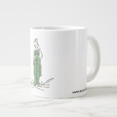 Ligne blanche tasse de Nazca d'astronaute de (Devant droit)