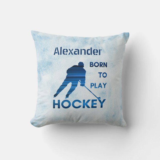 Ligne bleue Coussin de hockey née (Recto)