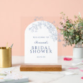 Ligne bleue Fête des mariées florale attiré Bienve (Mariage)