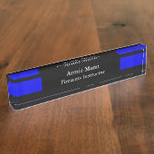 Ligne Bleue fine - Plaque de nom de conception net (Taille)
