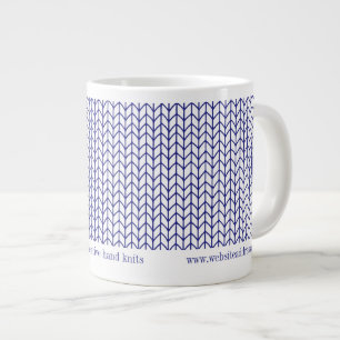 LIGNE BLEUE KNIT Business ID Big White Mug