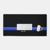 Ligne Bleue Mince - Badge Star Sheriff Chef (Clavier et souris)