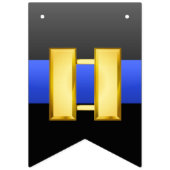 Ligne Bleue Mince Capitaine Promotion Drapeaux de  (Deuxième drapeau)