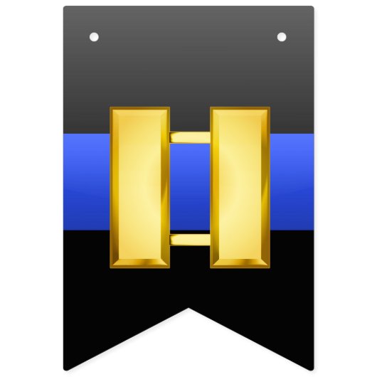 Ligne Bleue Mince Capitaine Promotion Drapeaux de  (Deuxième drapeau)