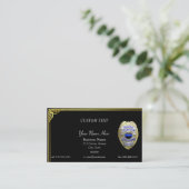 Ligne Bleue mince Carte de visite de capitaine per (Debout devant)