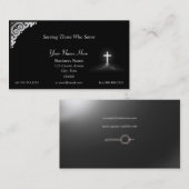 Ligne Bleue mince Chauffeur Croix Carte de visite (Devant / Derrière)