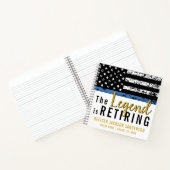 Ligne Bleue Mince Drapeau Police Retraite Livre d' (Intérieur)